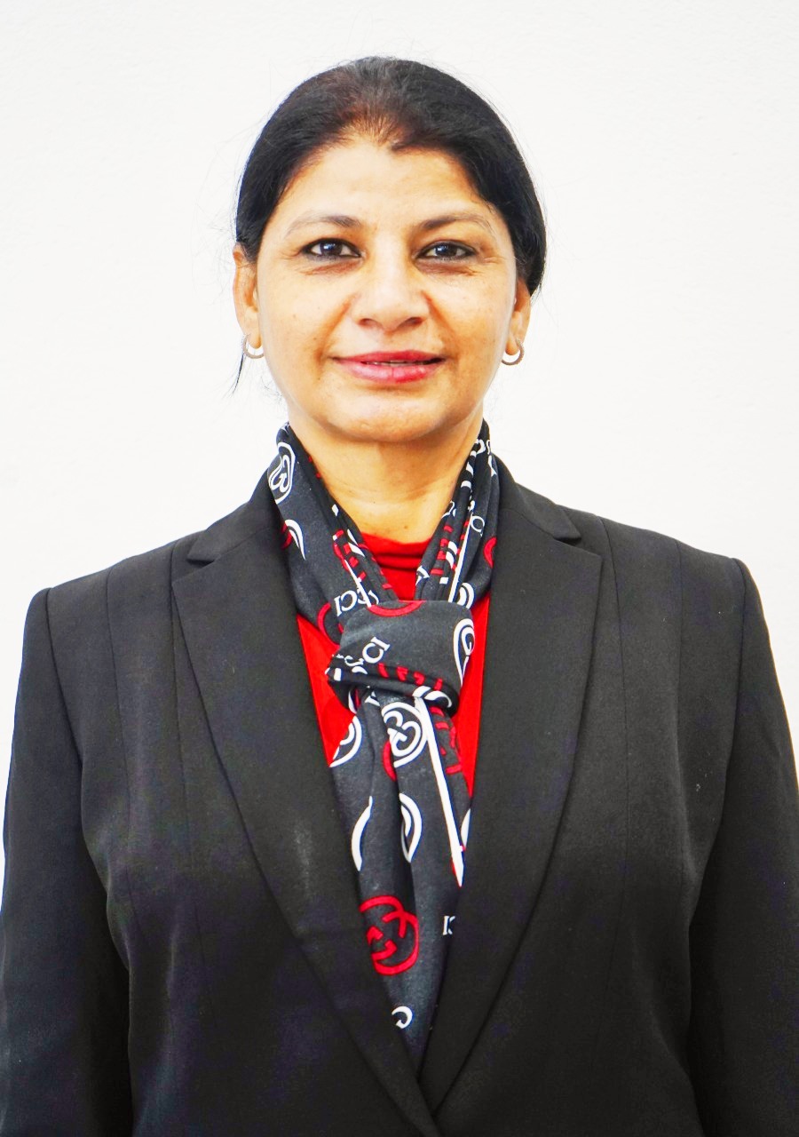 Portrait of Flt Lt Renu Lamba, PhD